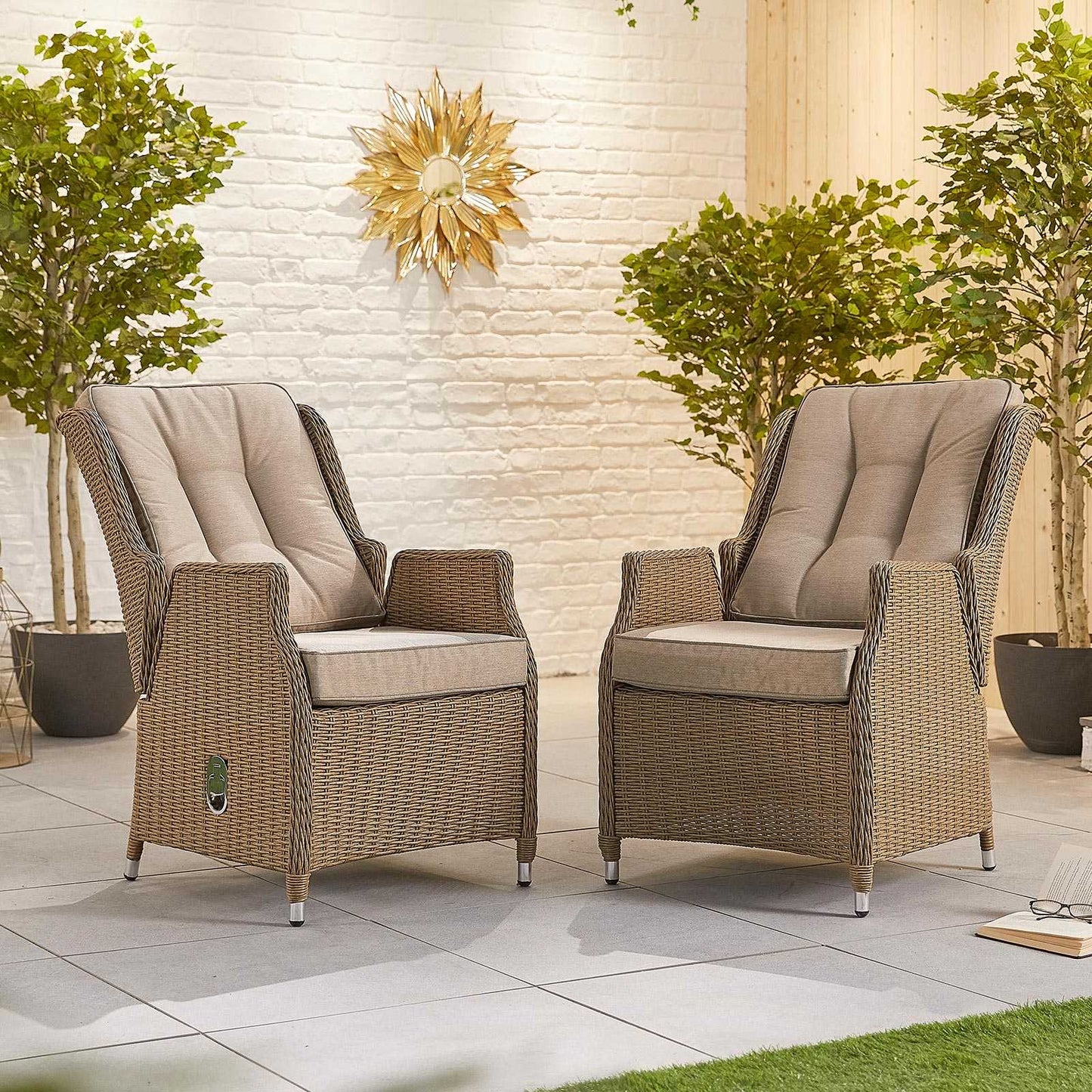 Carolina 6 Seat Dining Set with Firepit
