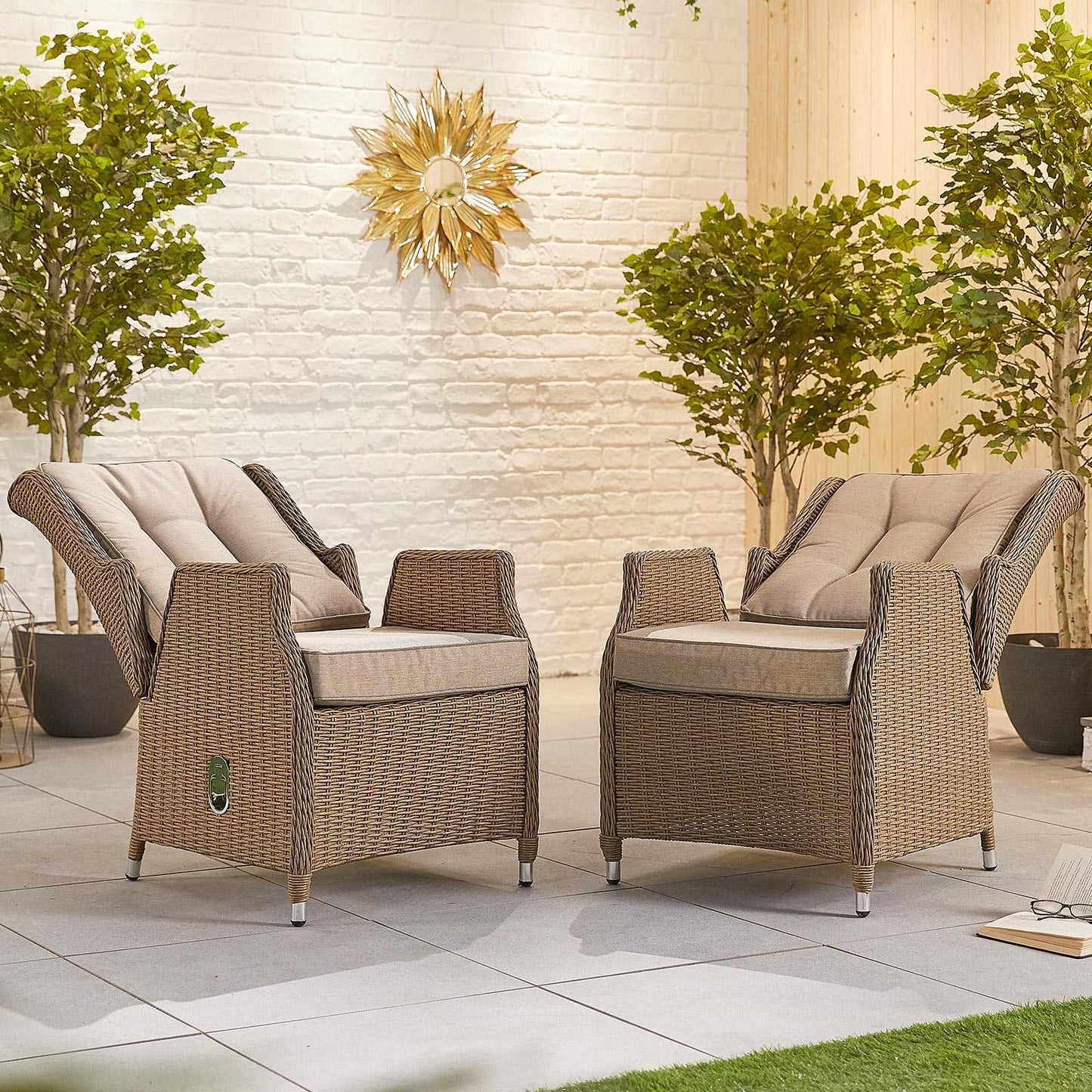 Carolina 6 Seat Dining Set with Firepit