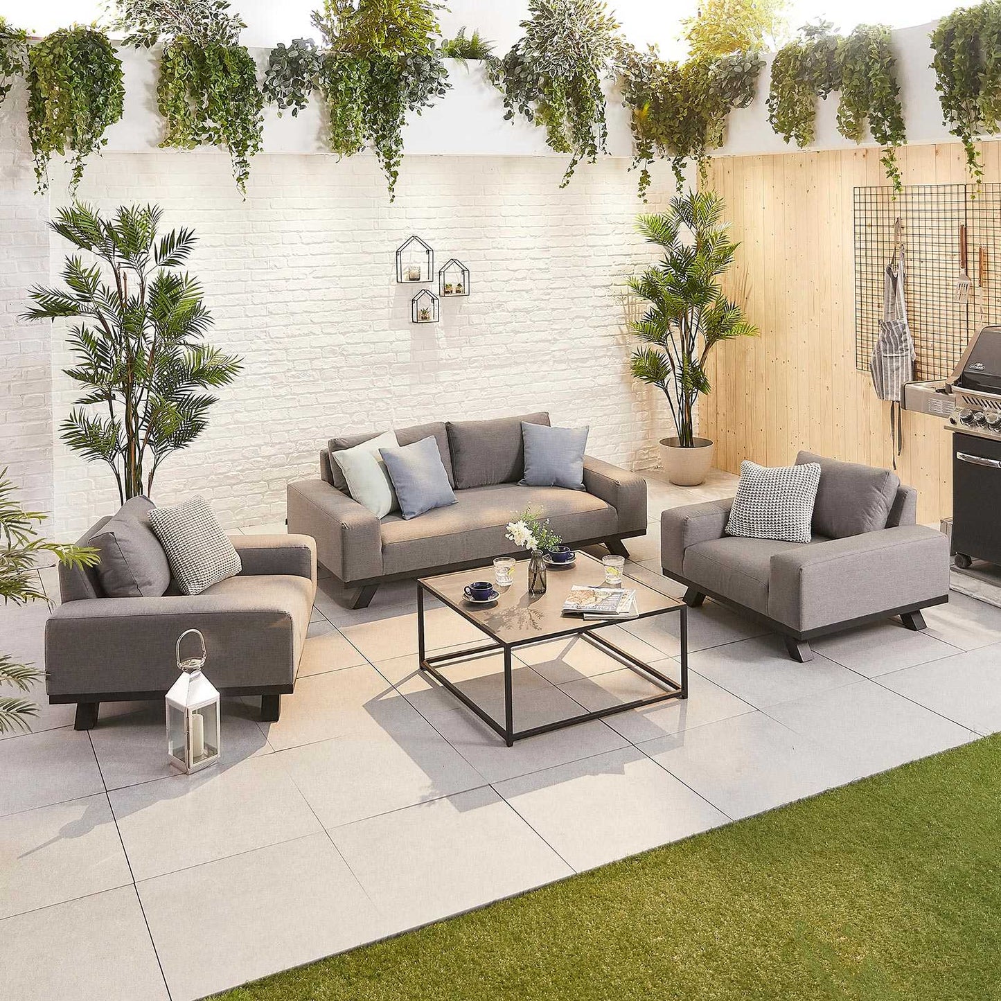 Tranquility Fabric Corner Sofa Set with Coffee Table