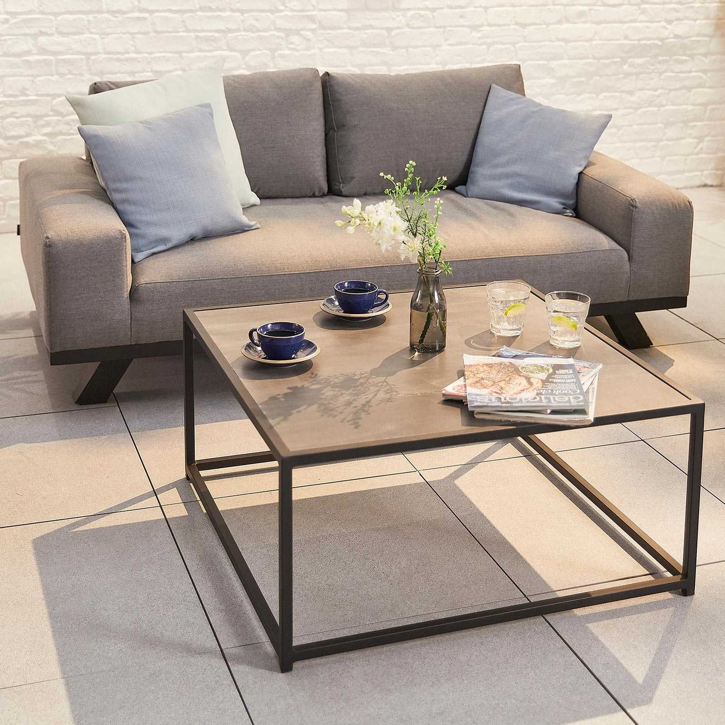 Tranquility Fabric Corner Sofa Set with Coffee Table