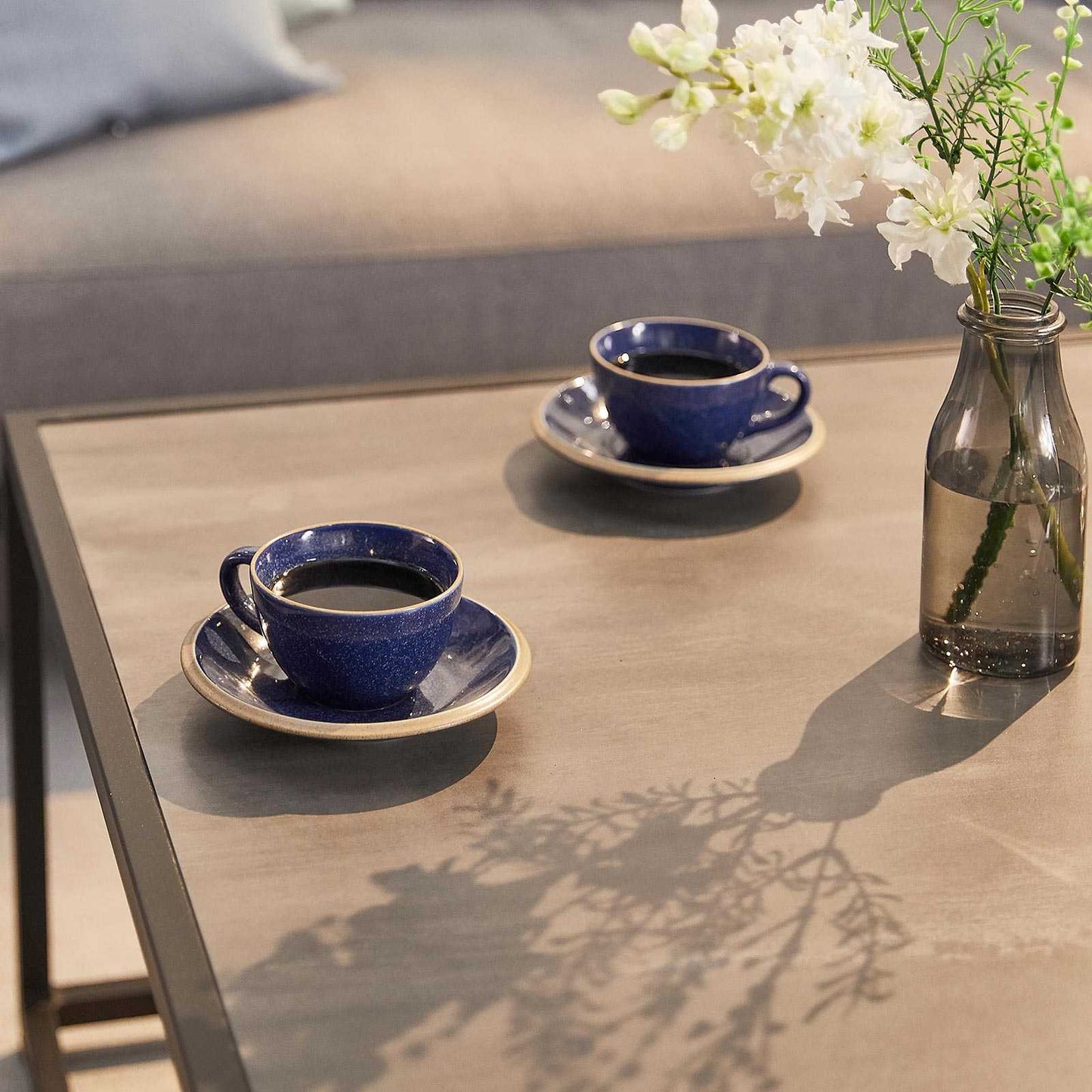 Tranquility Fabric Corner Sofa Set with Coffee Table