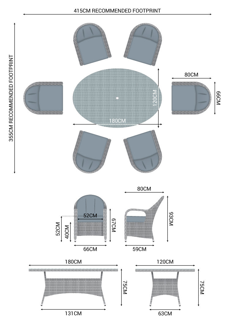 Leanna 8 Seat Dining Set