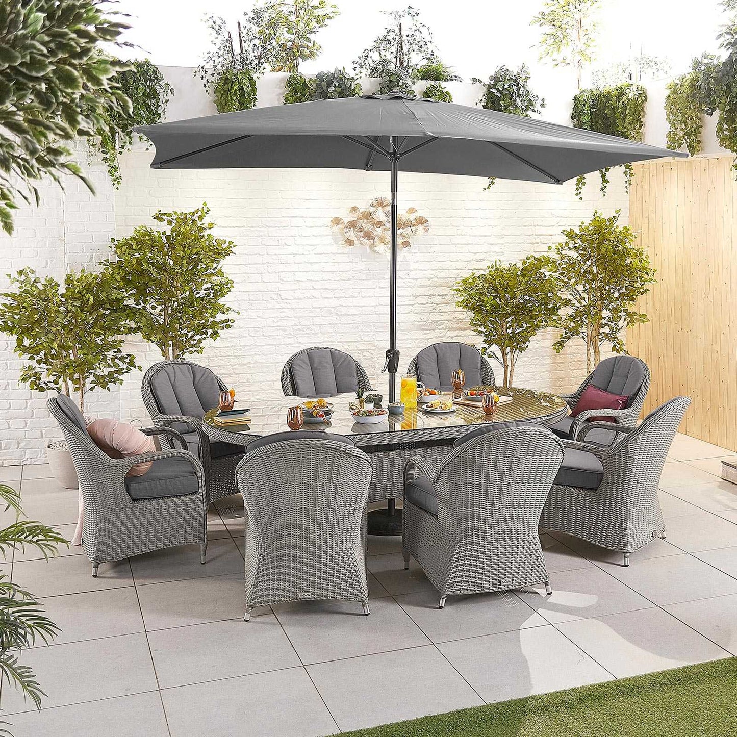 Leanna 8 Seat Dining Set