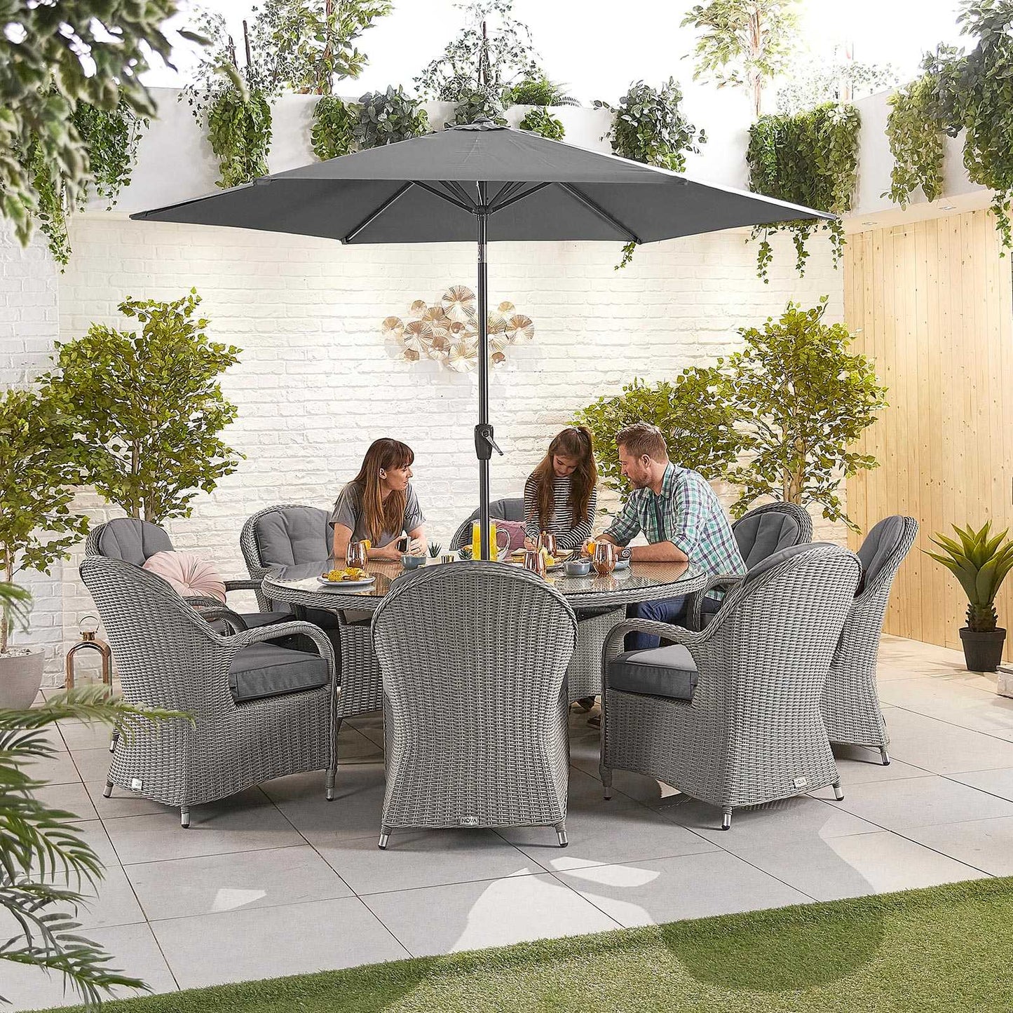 Leanna 8 Seat Dining Set