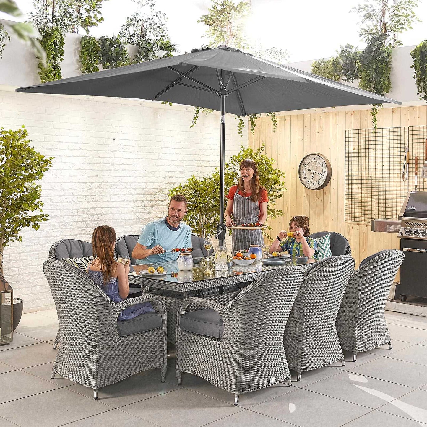 Leanna 8 Seat Dining Set