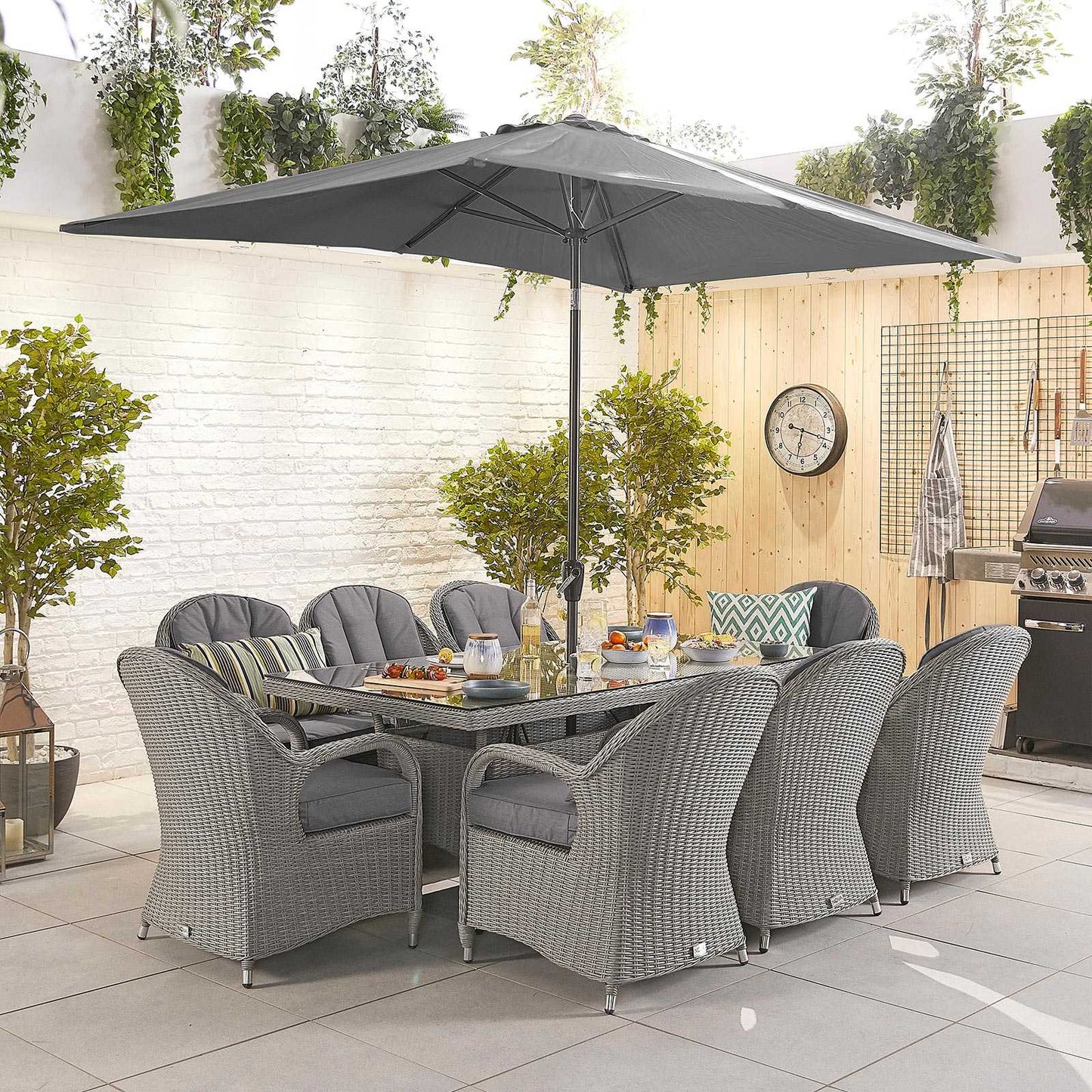 Leanna 8 Seat Dining Set