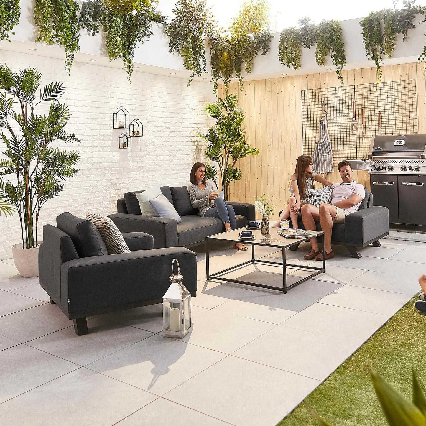 Tranquility Fabric Corner Sofa Set with Coffee Table