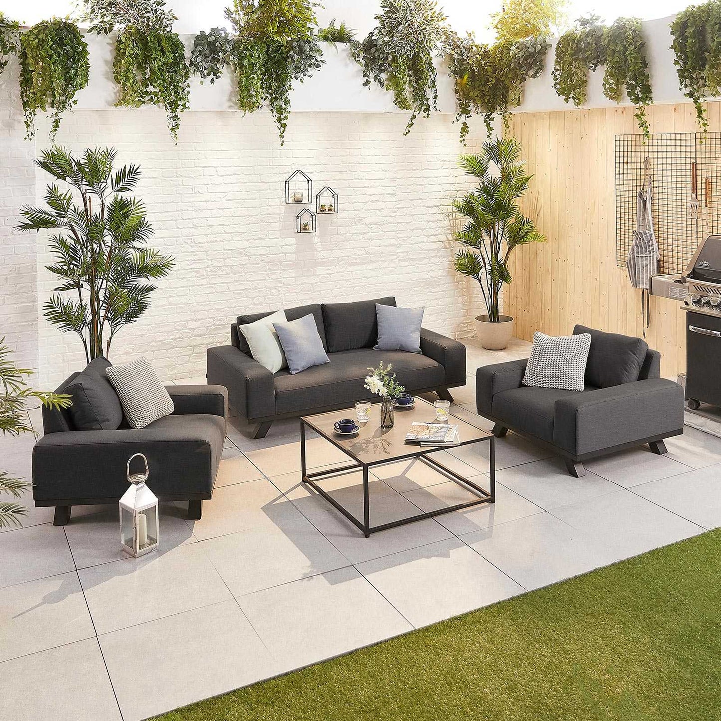 Tranquility Fabric Corner Sofa Set with Coffee Table