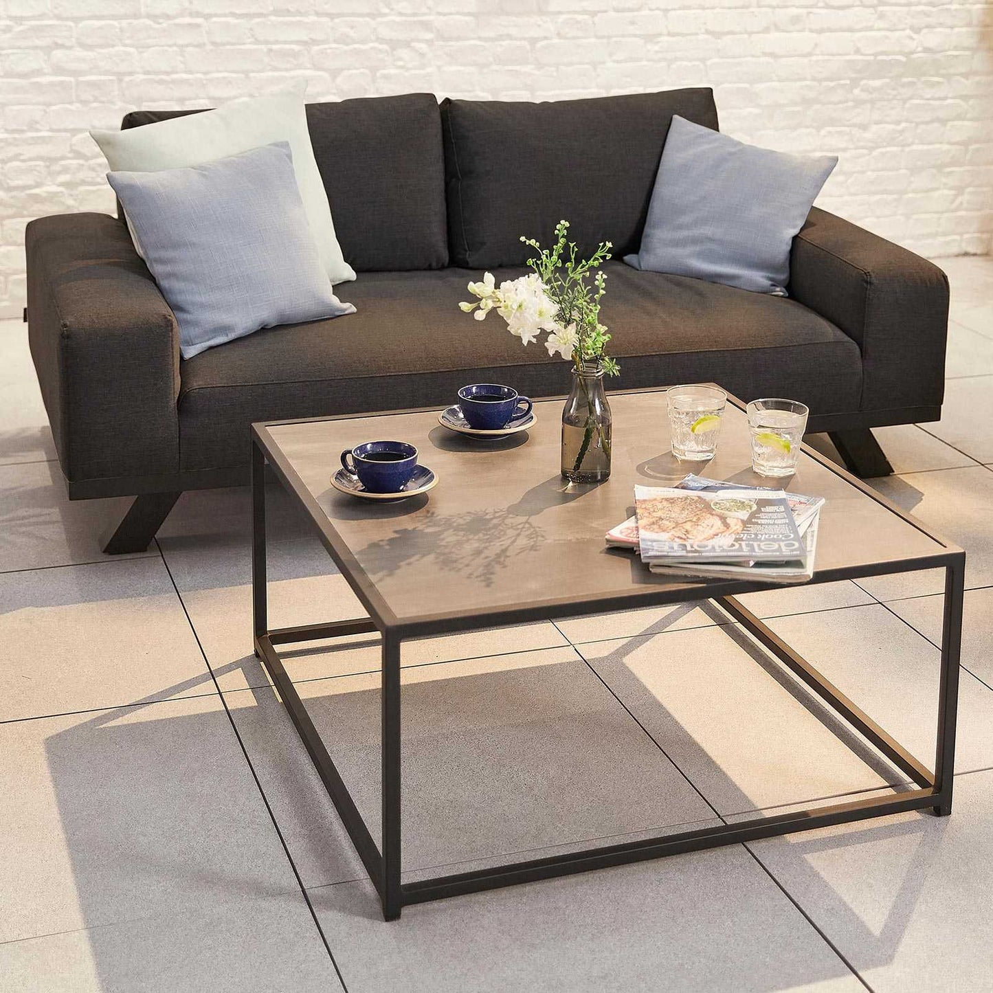 Tranquility Fabric Corner Sofa Set with Coffee Table