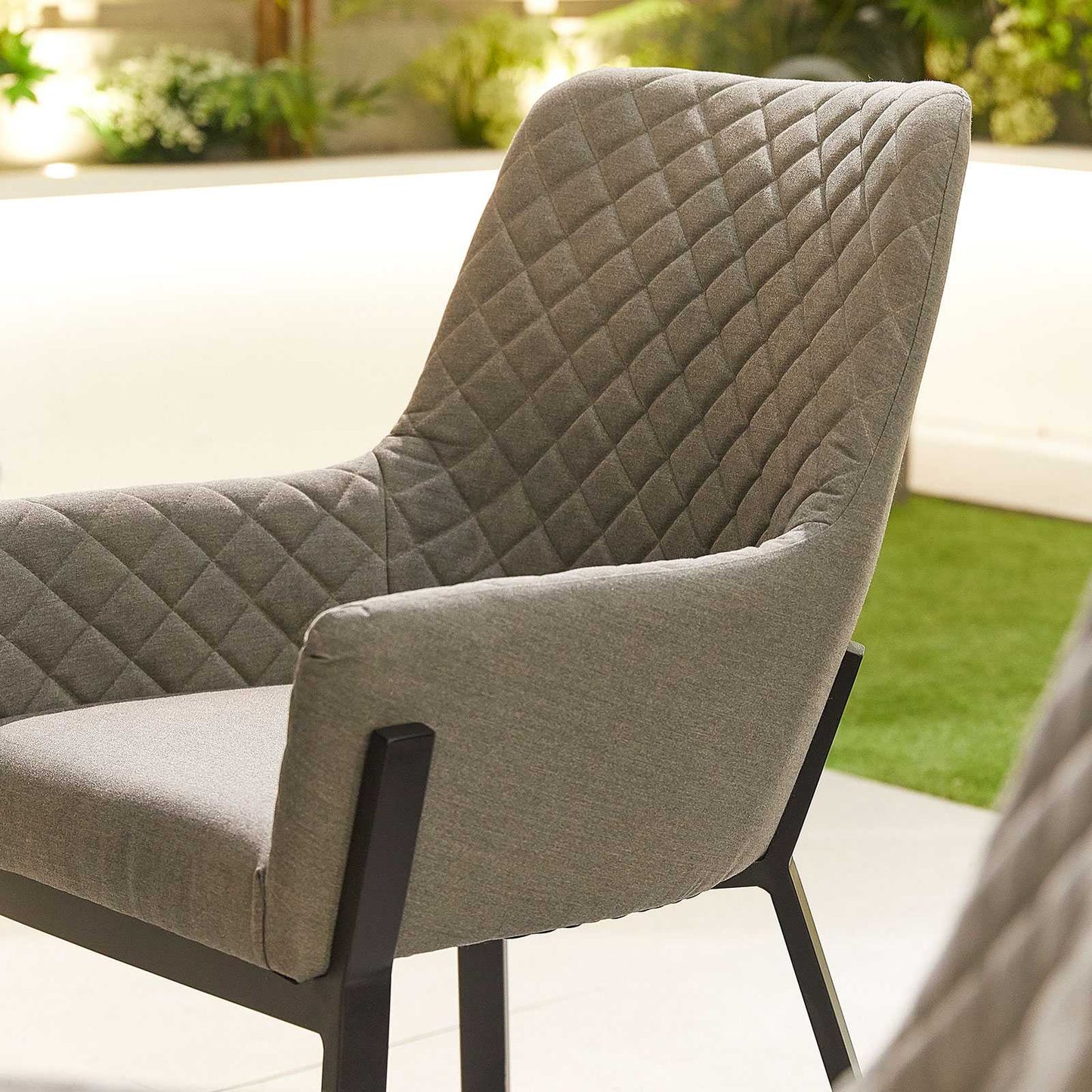 Genoa Fabric 8 Seat Dining Set