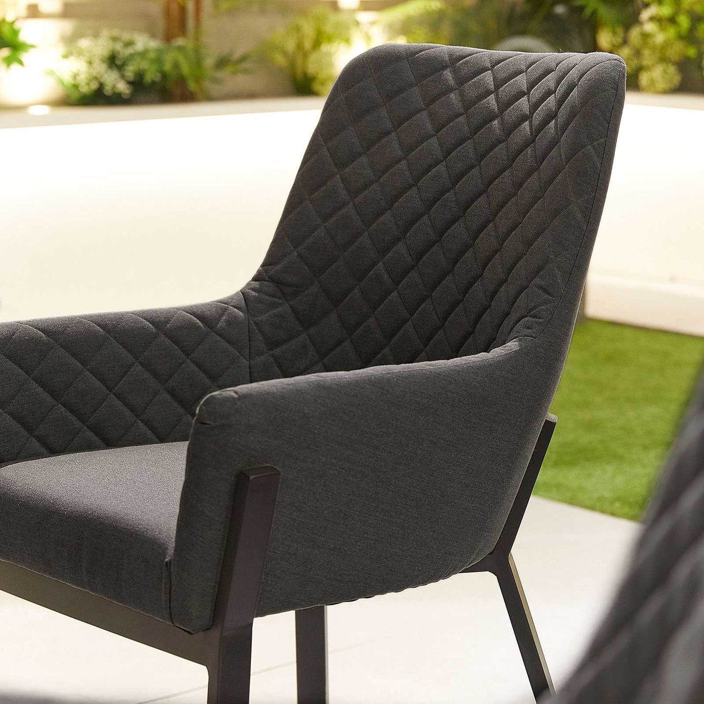 Genoa Fabric 8 Seat Dining Set