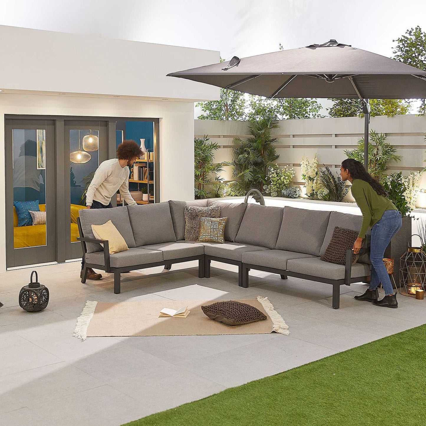 Vogue Corner Firepit Dining Table | Lounge Chair | Bench