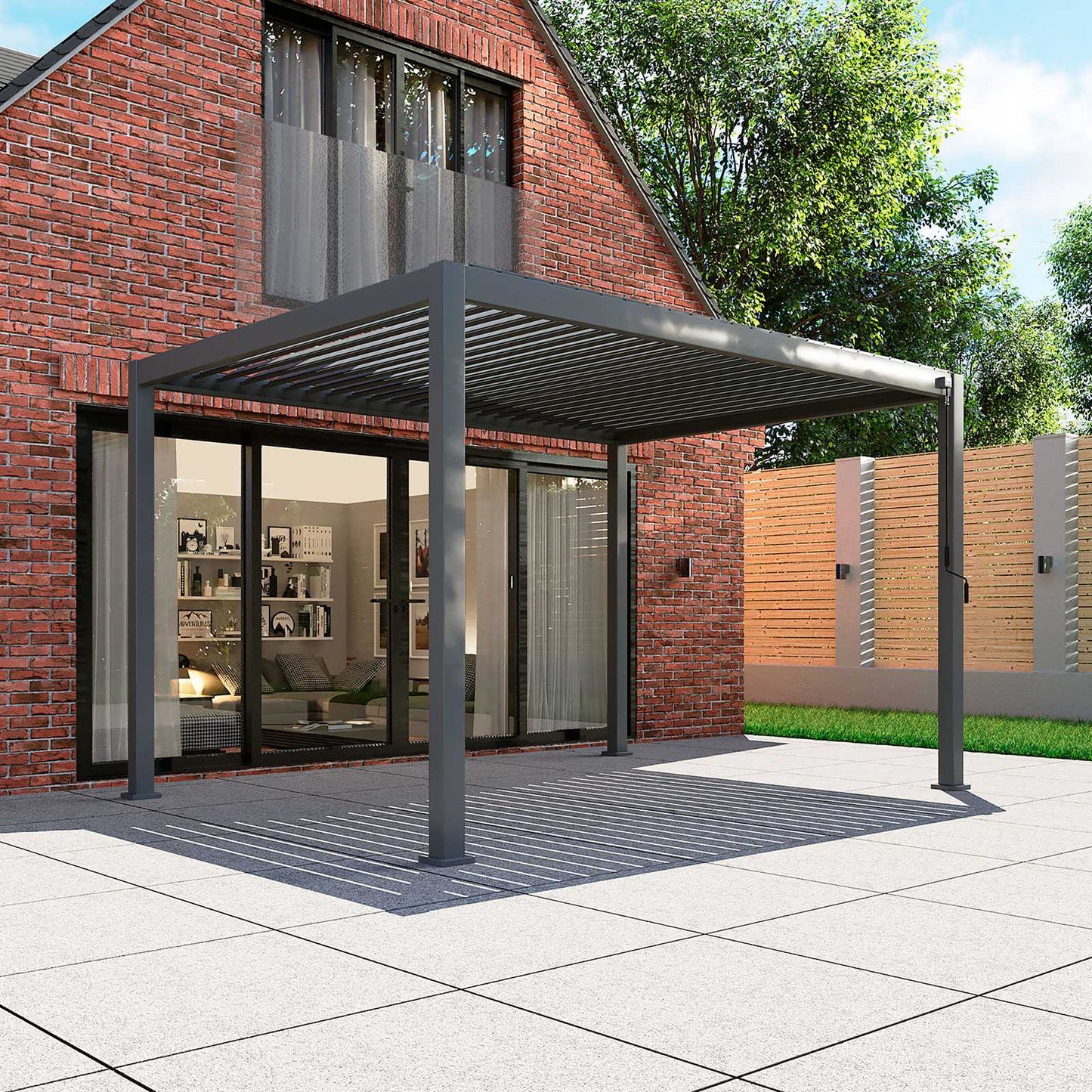 Titan Aluminium Rectangular Pergola