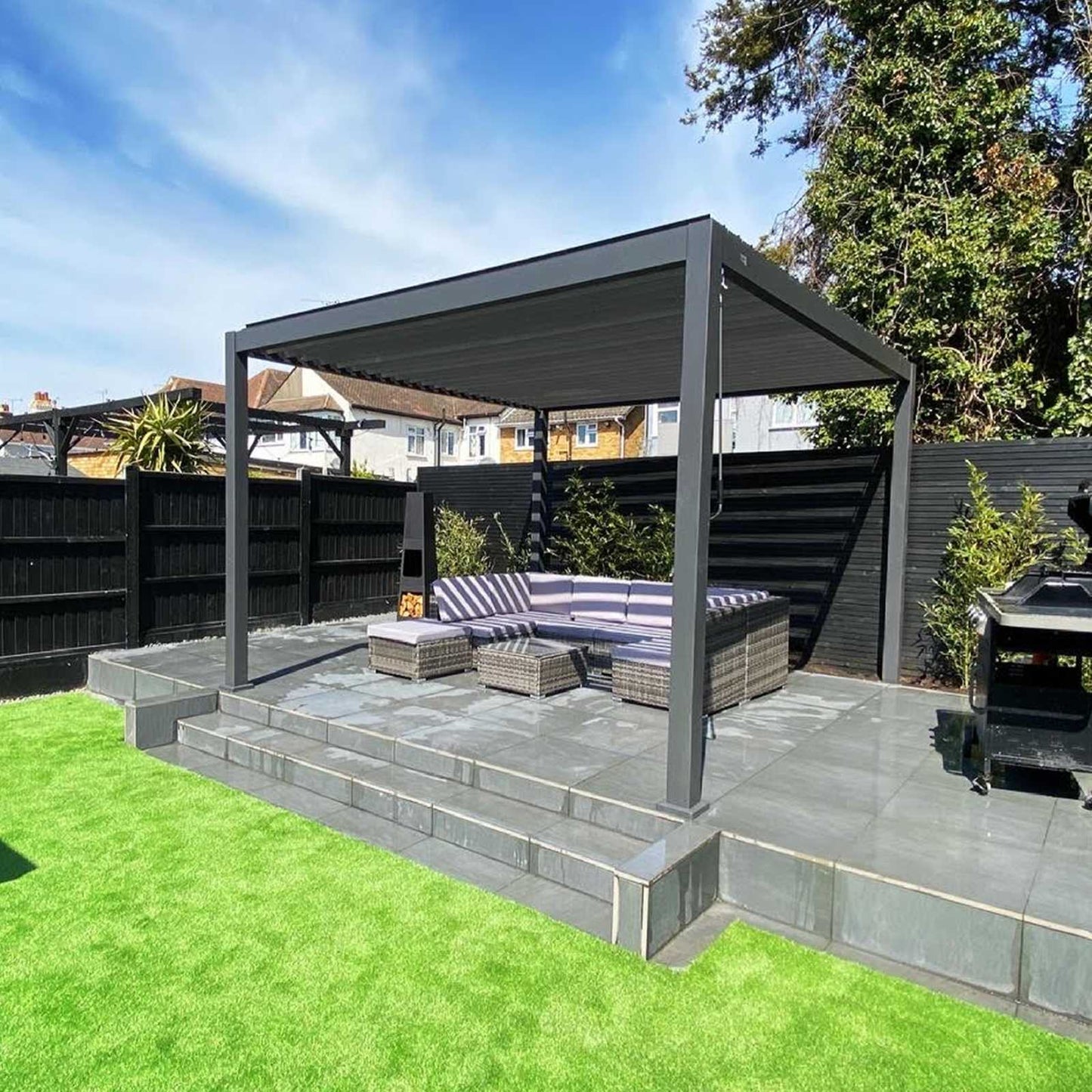 Titan Aluminium Square Pergola