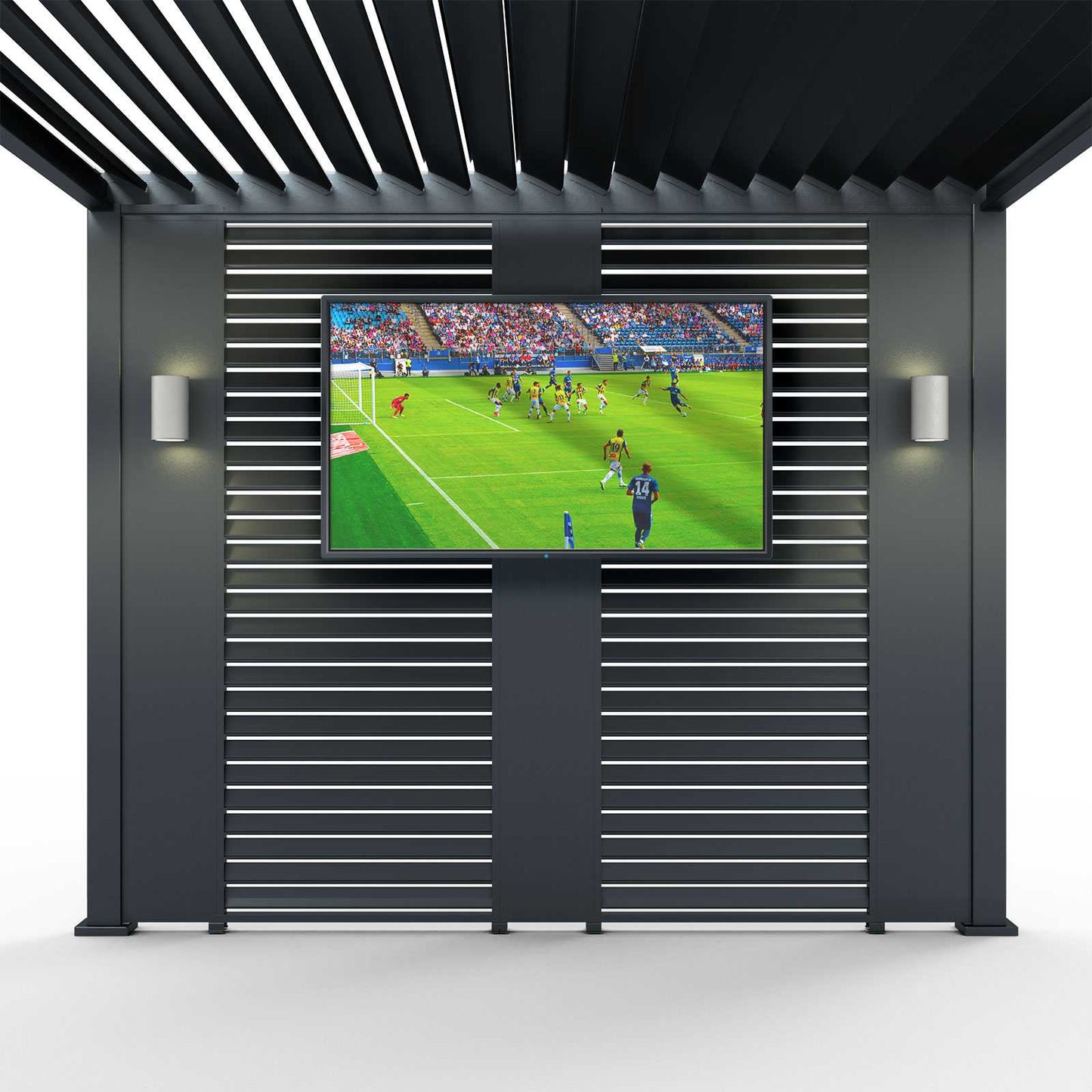 31cm Titan Aluminium Pergola Solid Side Wall Panel