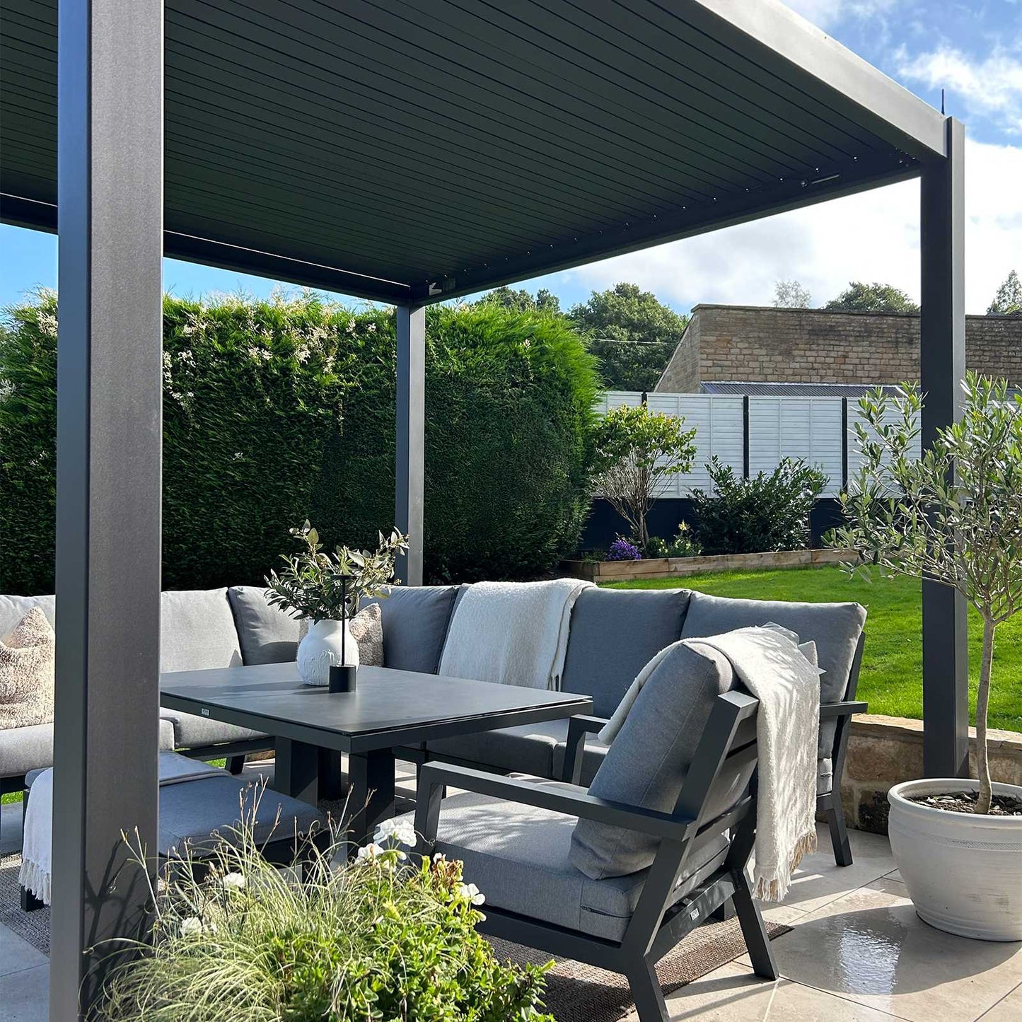 Rectangular LED Pergola