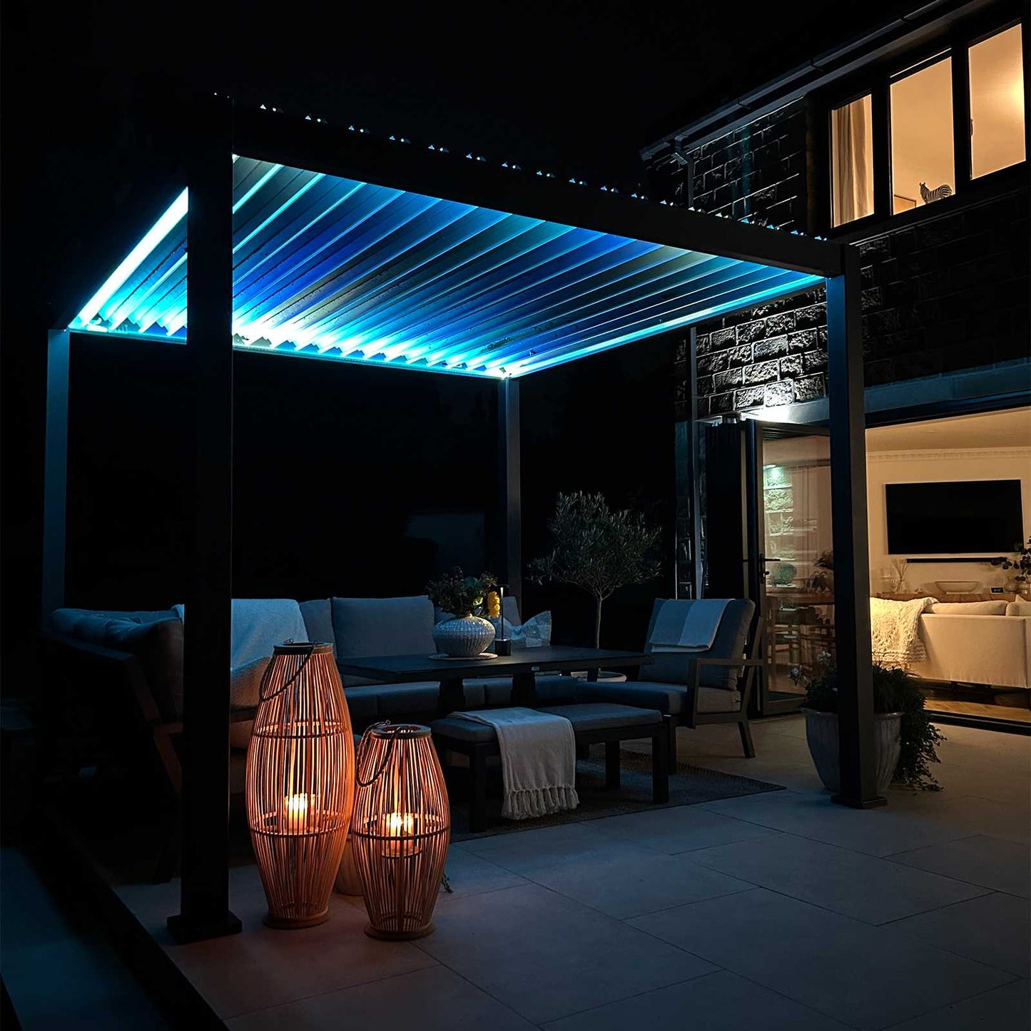 Rectangular LED Pergola