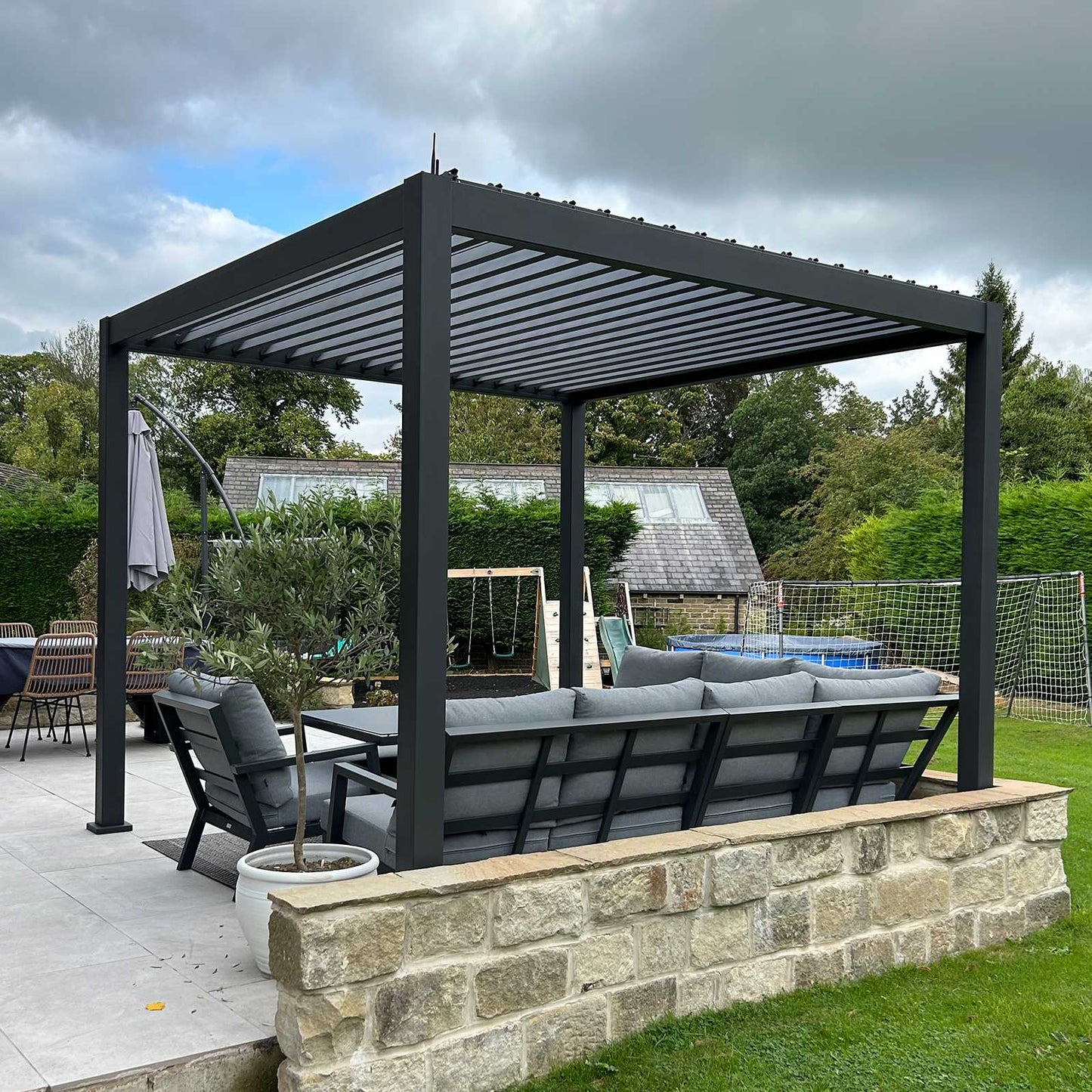 Rectangular LED Pergola
