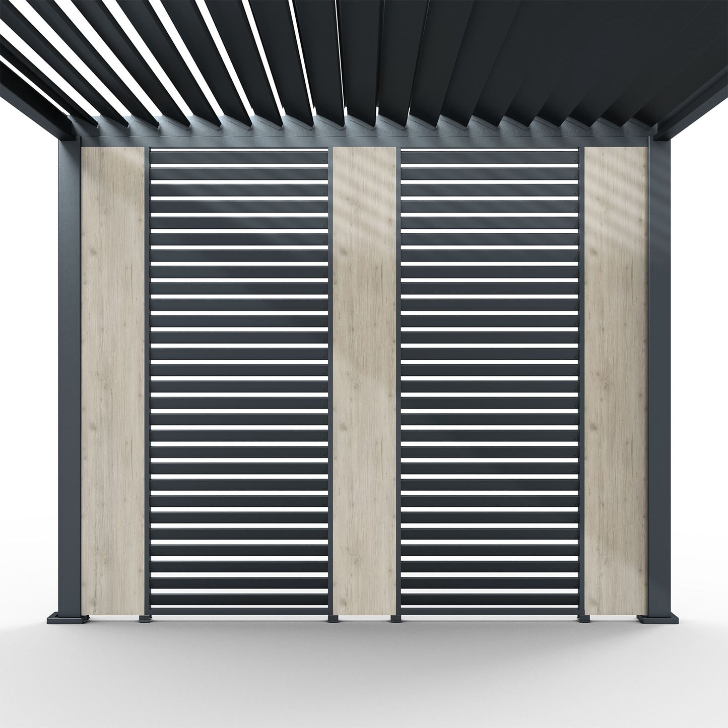 31cm Titan Aluminium Pergola Solid Side Wall Panel