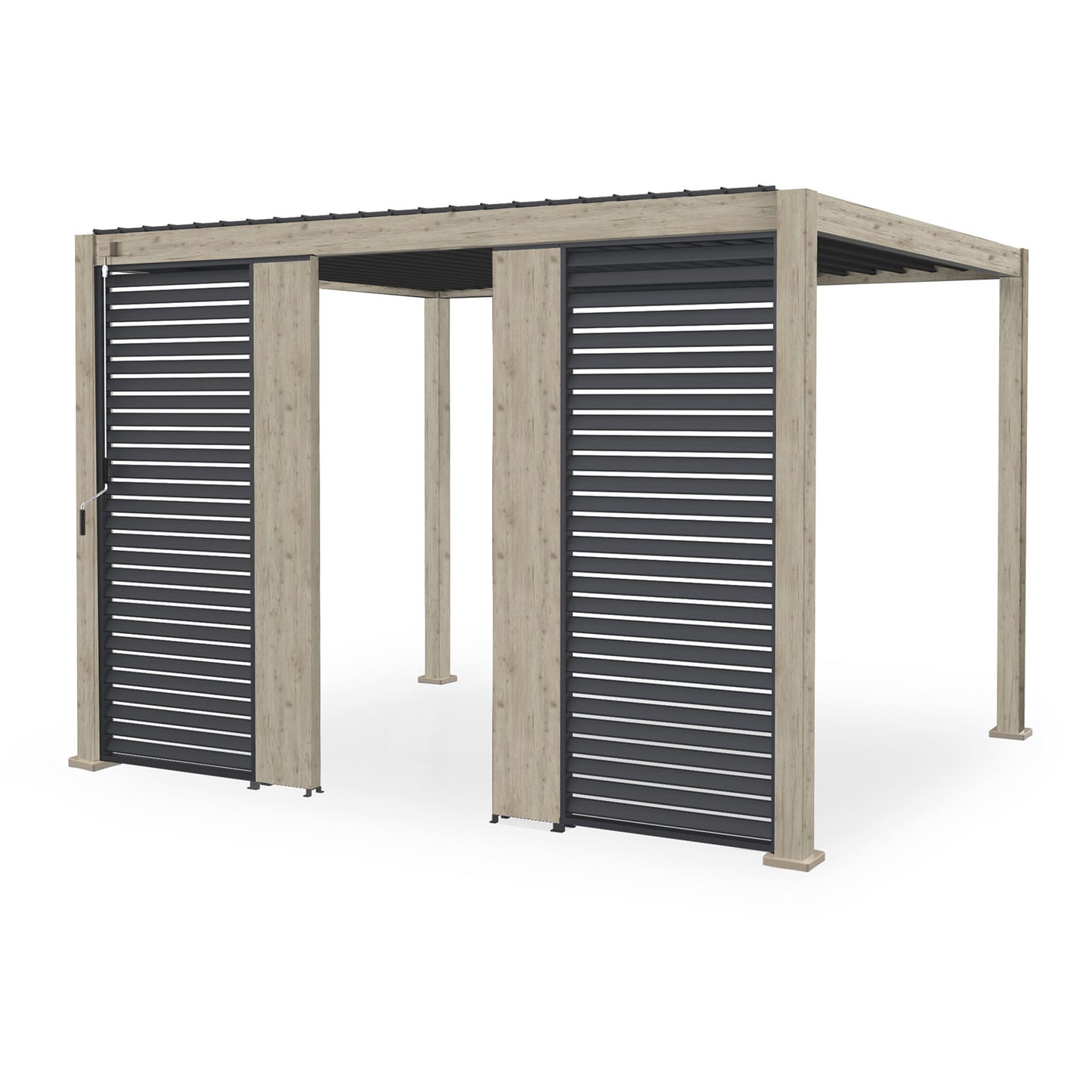 31cm Titan Aluminium Pergola Solid Side Wall Panel