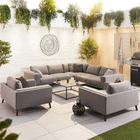 Infinity Fabric Corner Sofa Set with Lounge Chairs