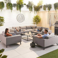 Infinity Fabric Corner Sofa Set with Lounge Chairs