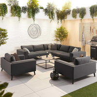 Infinity Fabric Corner Sofa Set with Lounge Chairs