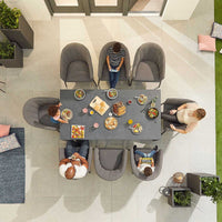 Edge Fabric 8 Seat Dining Set