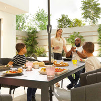 Edge Fabric 8 Seat Dining Set