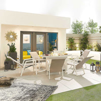 Venice 6 Seat Dining Set with Firepit