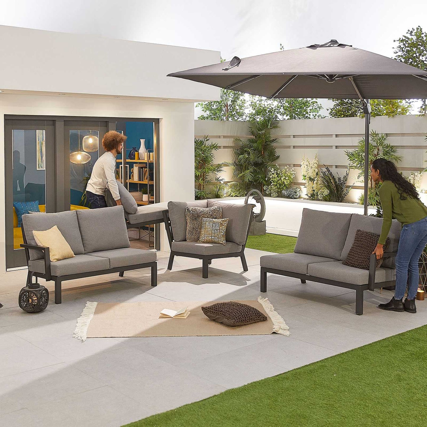 Vogue Corner Firepit Dining Table | Lounge Chair | Bench
