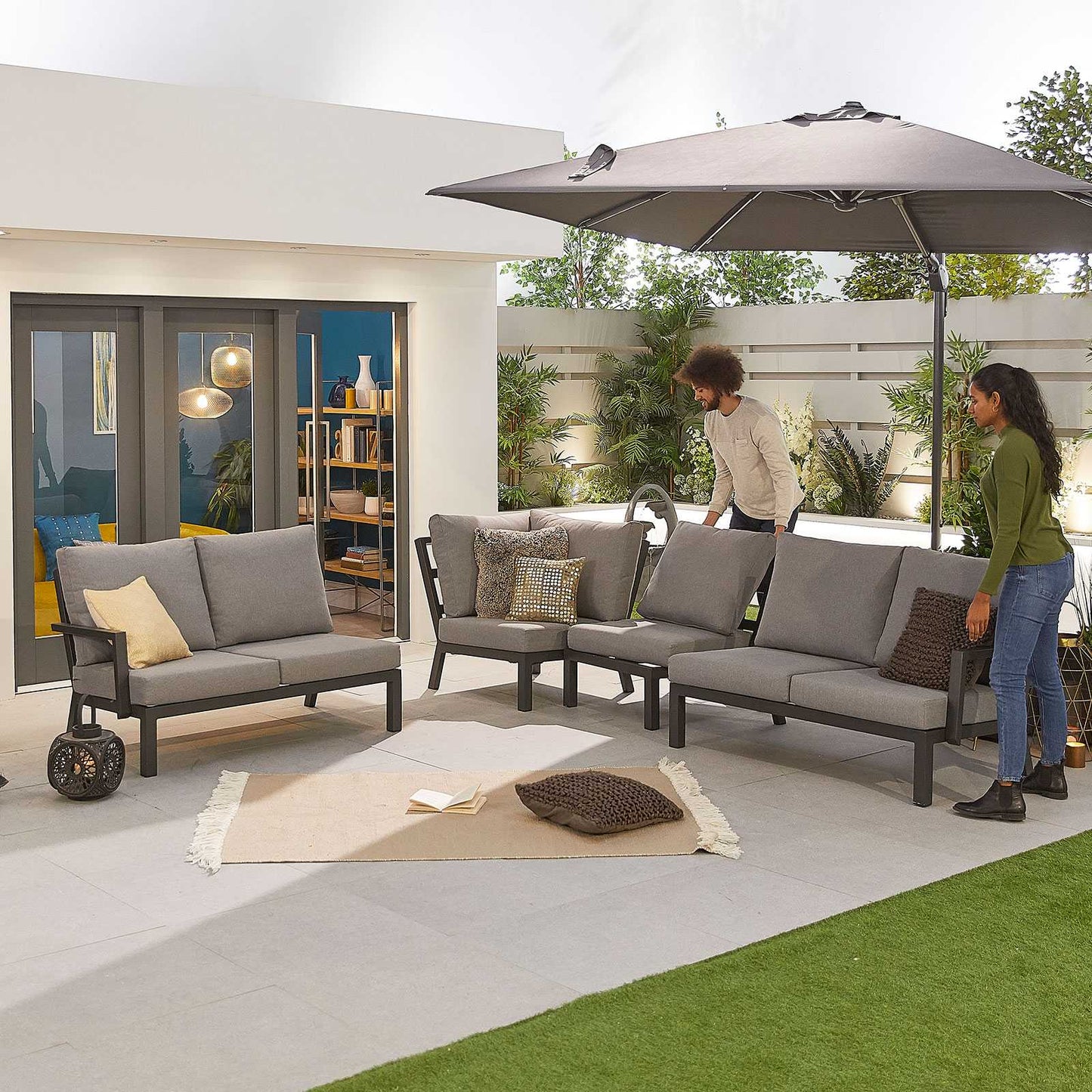 Vogue Corner Firepit Dining Table | Lounge Chair | Bench