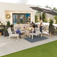 Vogue Corner Firepit Dining Table | Lounge Chair | Bench