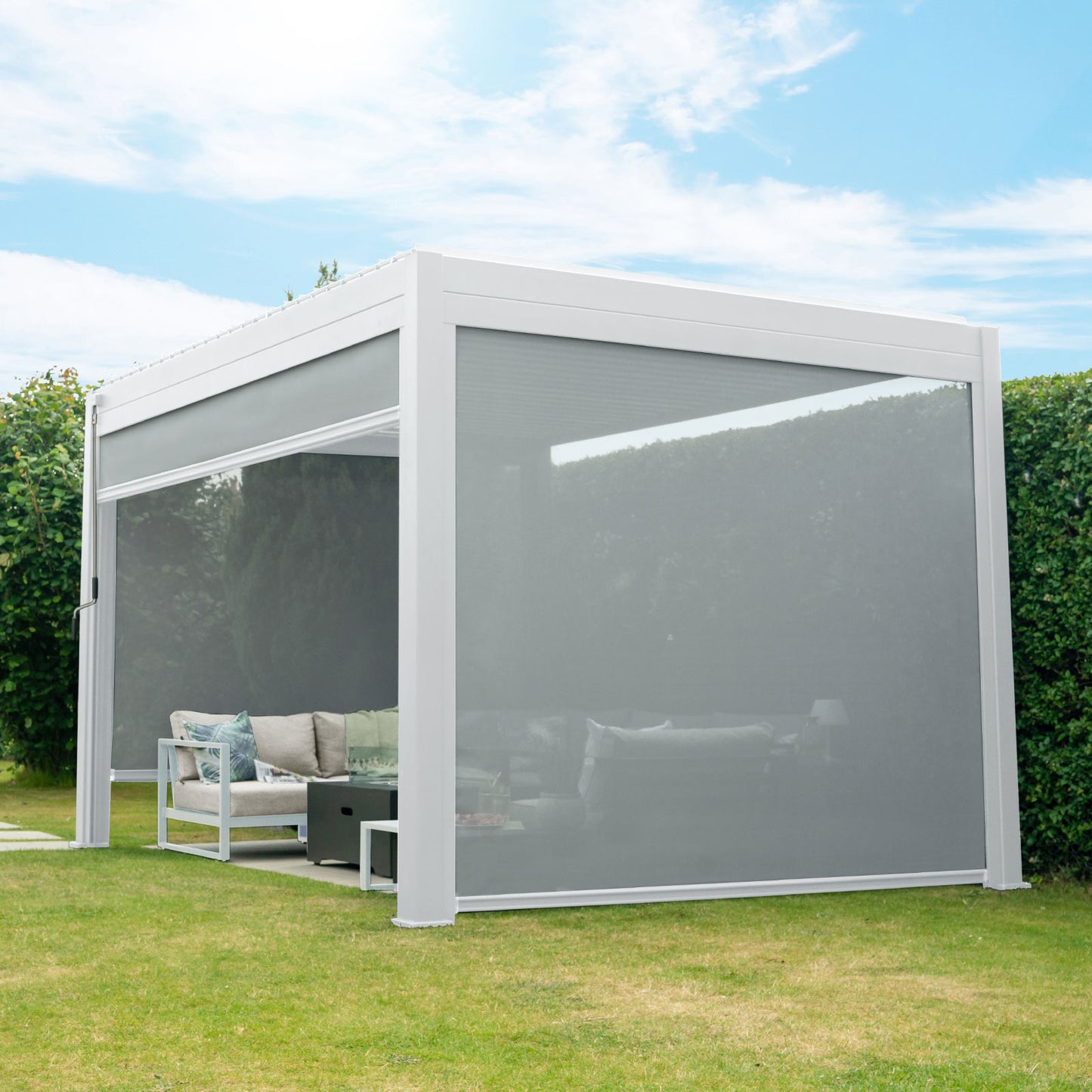 Titan Pergola Pull Down Screen